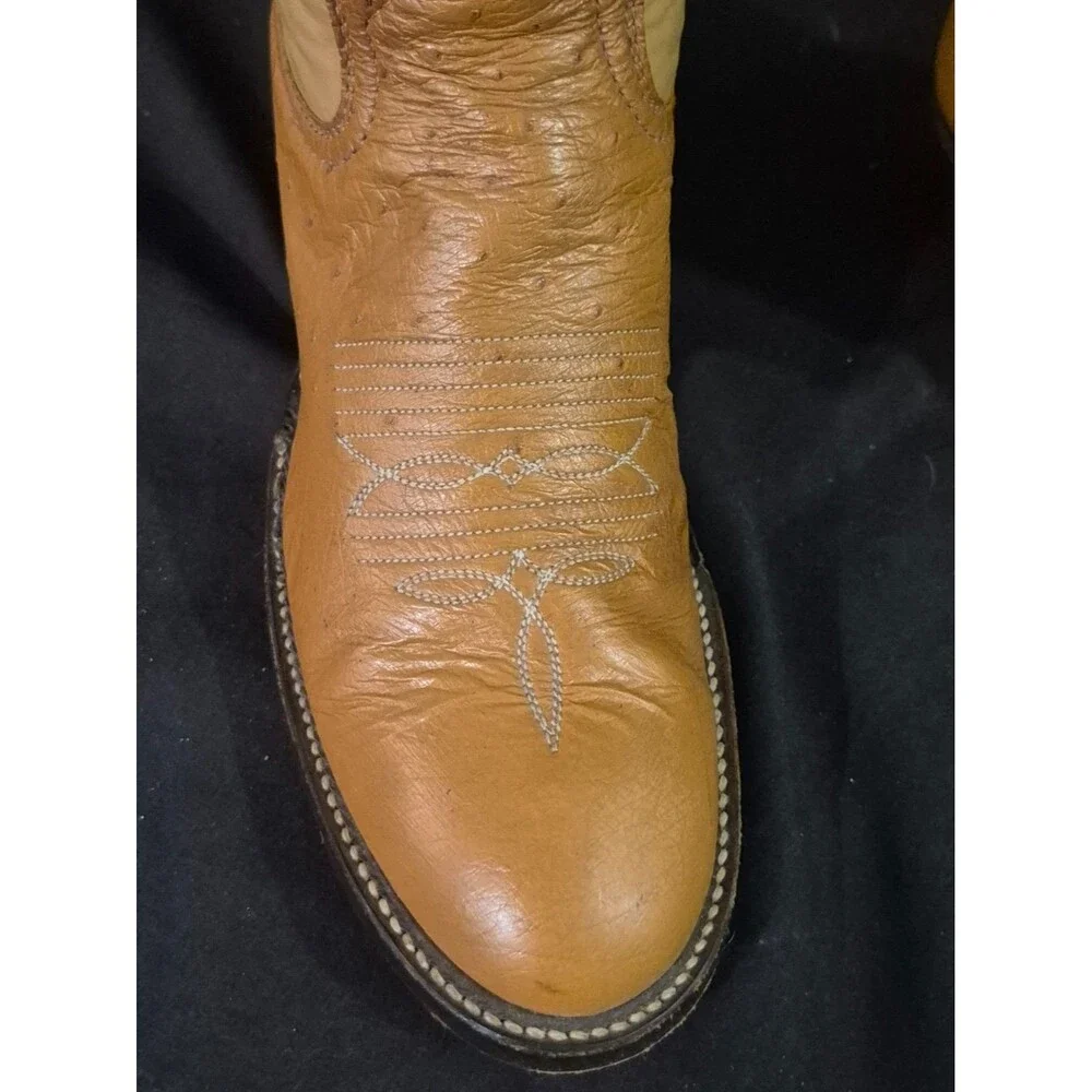 Vintage 1993 Adams Boots Women's Size 6 Leather & Ostrich